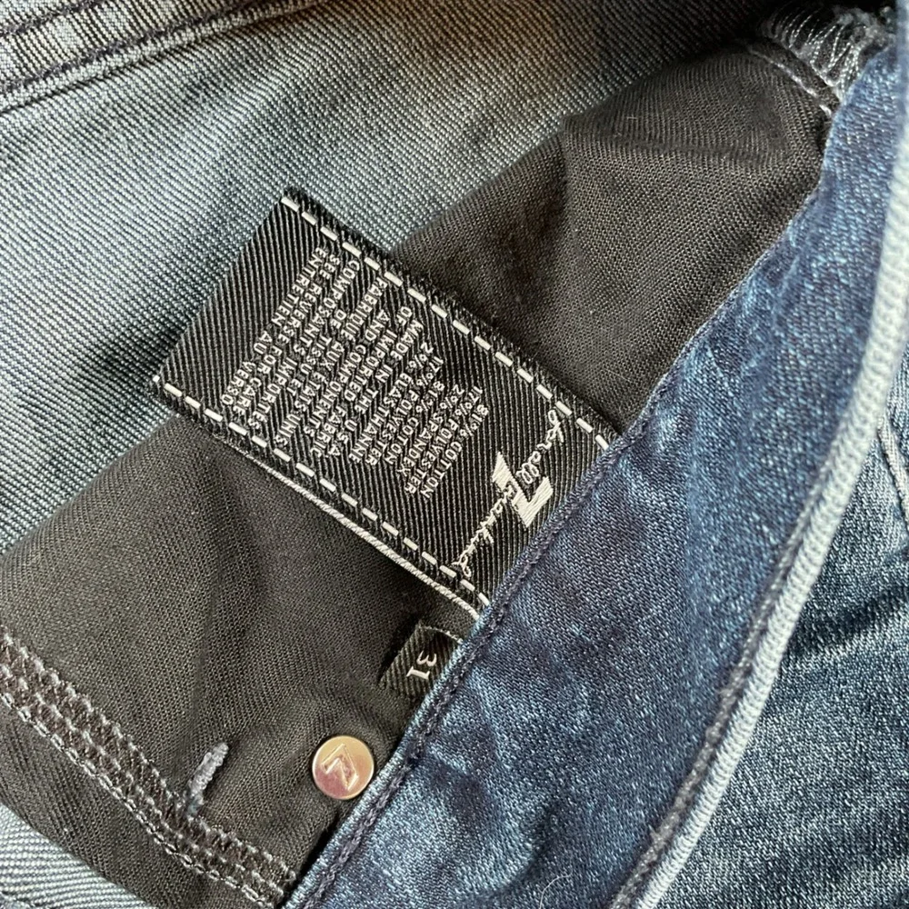 7 For All Mankind Slimmy Jeans Mens 31 Dark Blue Slim Fit Stretch Denim Pants